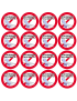 Pas de réservation par la serviette - 8 fois 5cm - Sticker/autocollant