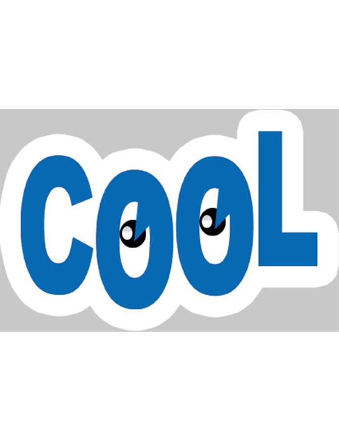 yeux cool - 15x9.5cm - Sticker/autocollant