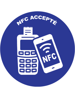 Paiement FCN accepté - 20x20cm - Sticker/autocollant
