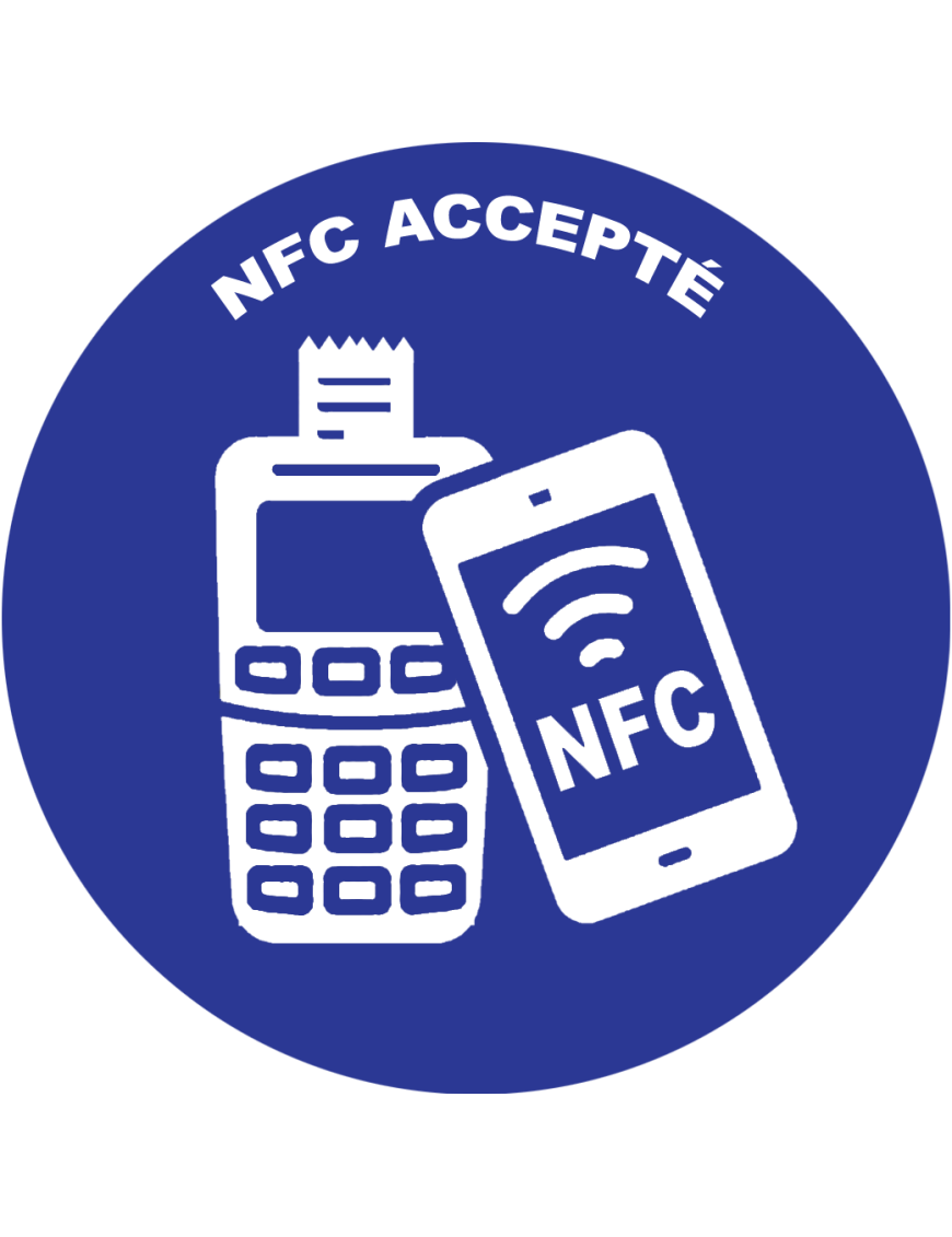 Paiement FCN accepté - 20x20cm - Sticker/autocollant