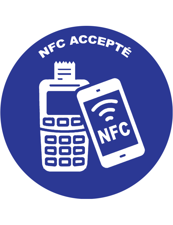 Paiement FCN accepté - 10x10cm - Sticker/autocollant