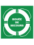 Bouée de secours avec texte - 15x15cm - Sticker/autocollant