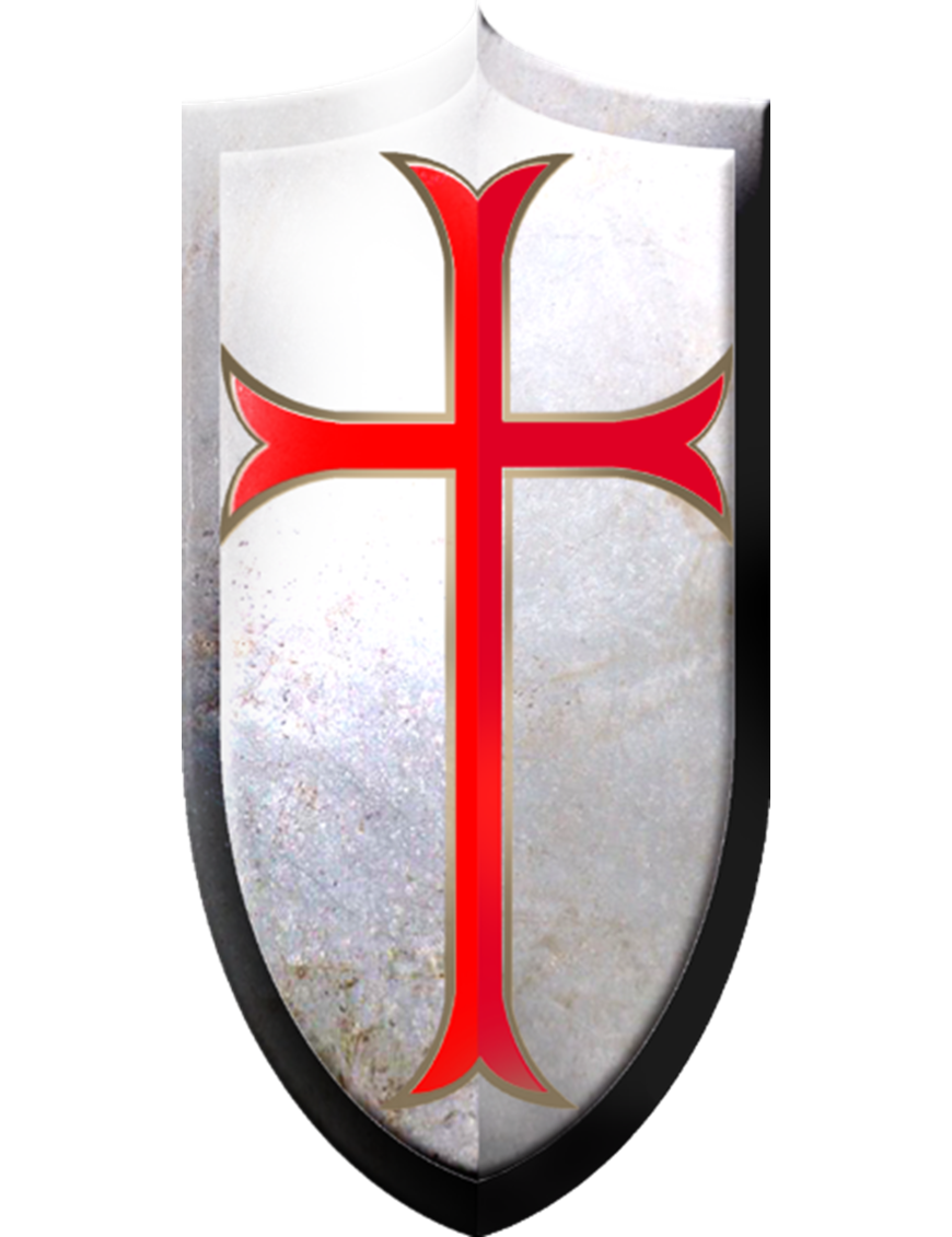 Bouclier Croisé - 5x2.5cm - Sticker/autocollant