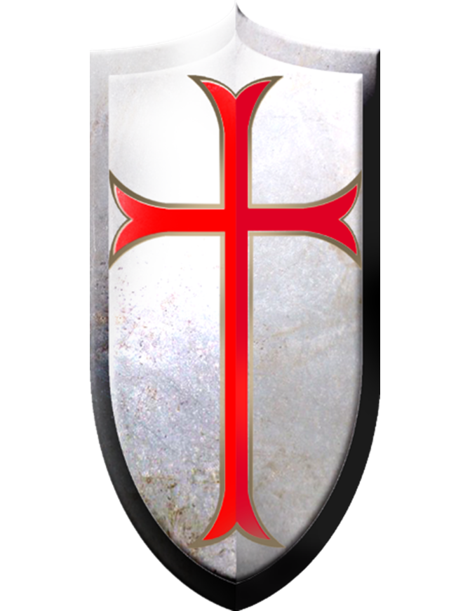 Bouclier Croisé - 5x2.5cm - Sticker/autocollant