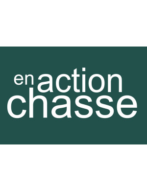 en action de chasse vert - 10x6.5cm - Sticker/autocollant