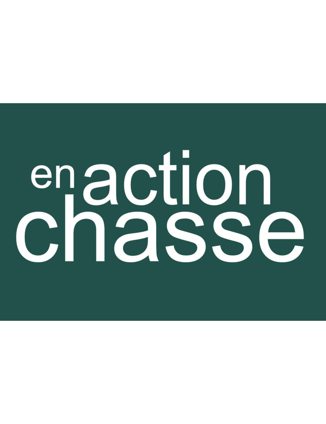 en action de chasse vert - 10x6.5cm - Sticker/autocollant