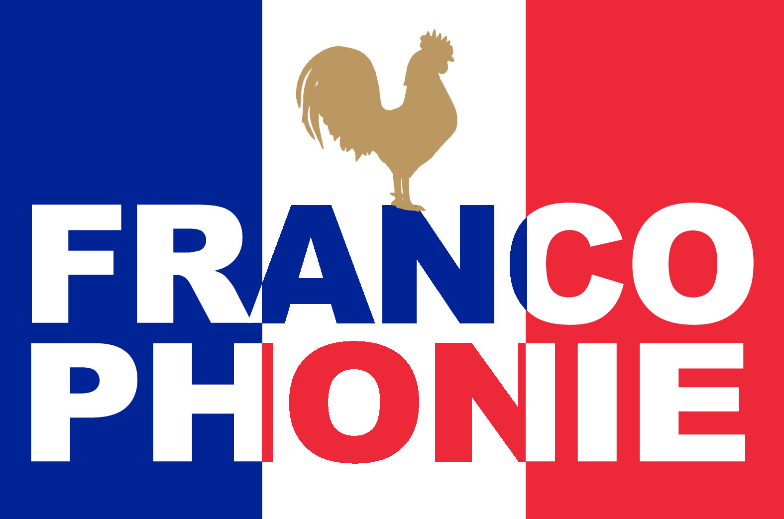 Francophonie - 15x10cm - Sticker/autocollant