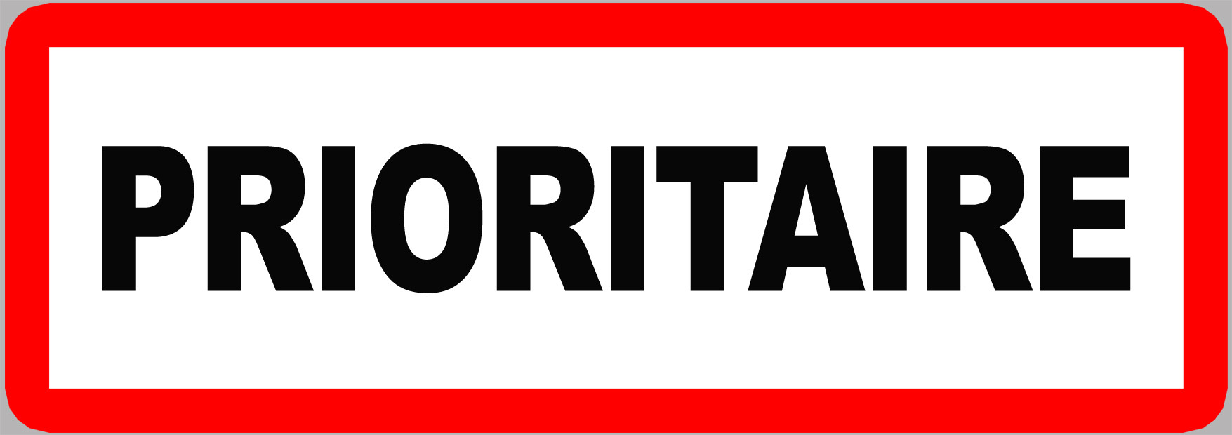 PRIORITAIRE - 29x10.2cm - Sticker/autocollant
