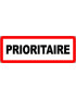 PRIORITAIRE - 15x5cm - Sticker/autocollant