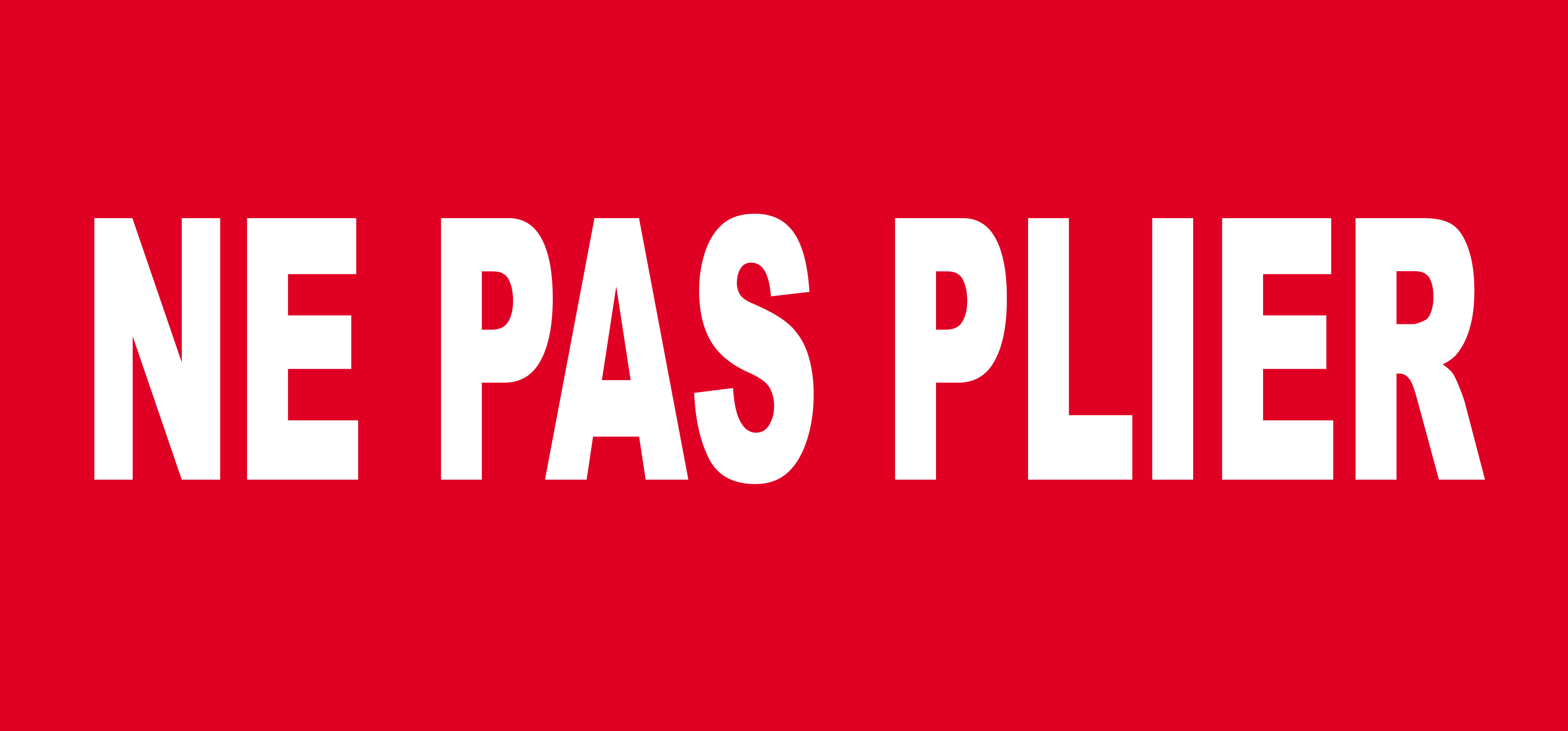 NE PAS PLIER - 15x7cm - Sticker/autocollant