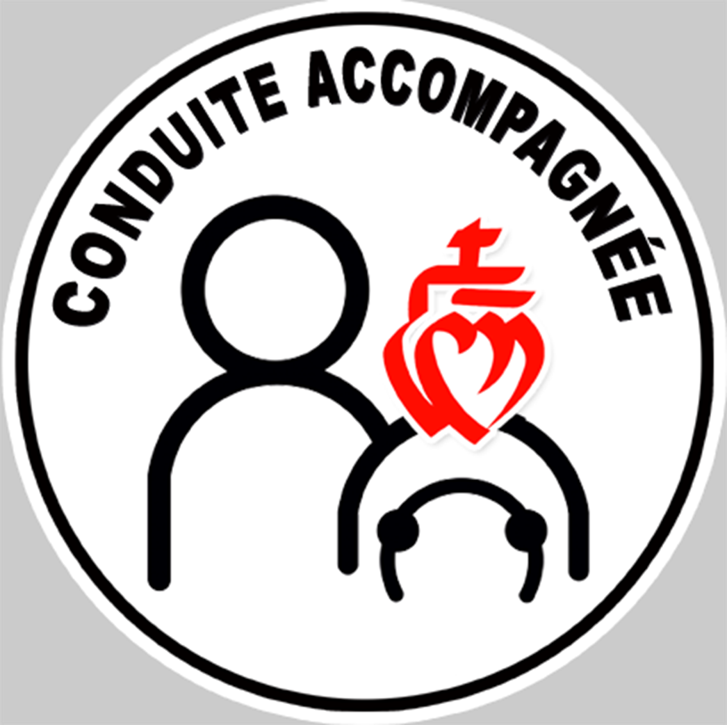 Conduite accompagnée Vendéen (15cm) - Sticker/autocollant