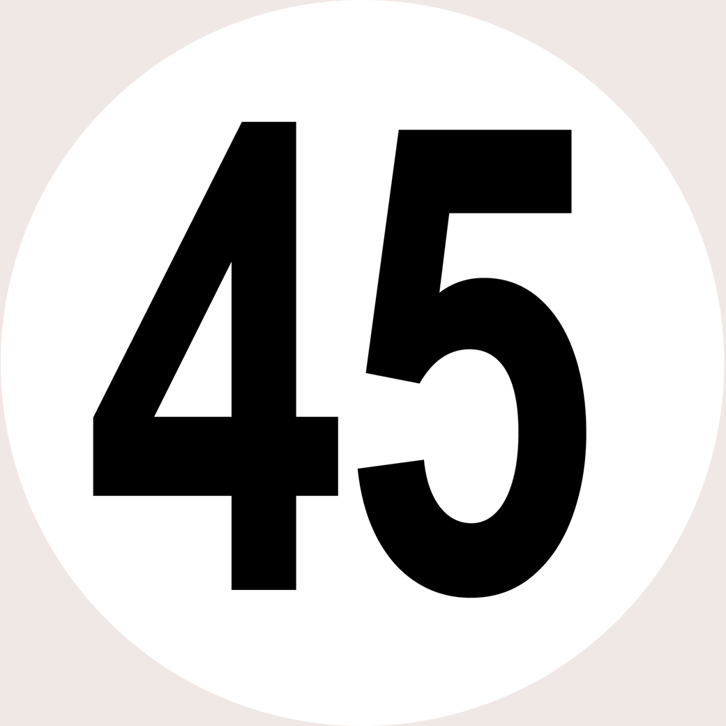 Disque de vitesse 45 - 15cm - Sticker/autocollant
