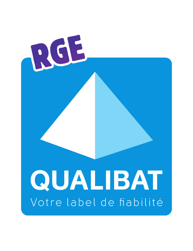 Label RGE QUALIBAT - 10x10cm - Sticker/autocollant