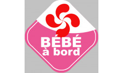 Autocollants : bebe a bord basque 2