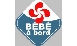Autocollants : bebe a bord basque