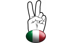 Autocollants : salut de motard italien