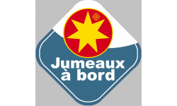 Autocollants : bebe a bord jumeaux Occitans