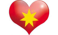 Autocollants : coeur Pays d'Oc