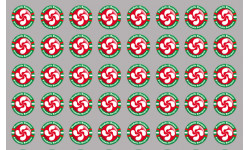 Stickers autocollants série Produits Basque rouge 2