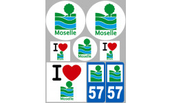 stickers / autocollant département de la Moselle