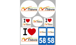 stickers / autocollant département de la Nièvre