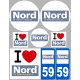 stickers / autocollant département du Nord
