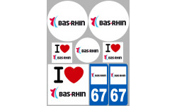 stickers / autocollant département du Bas-Rhin