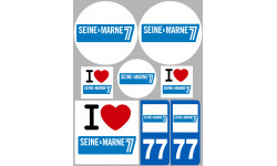 stickers / autocollant département de la Seine et Marne