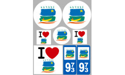 stickers / autocollant département de la Guyane