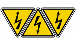 Stickers  / Autocollant danger électrique