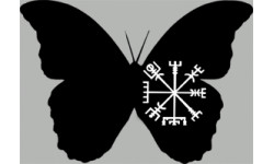 stickers autocollants "effet papillon Viking"