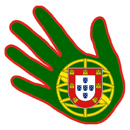 Autocollants : Autocollant main Portugaise