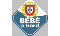 Autocollants : bebe a bord gars d'origine Portugaise