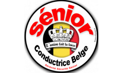 Autocollants :conductrice Sénior Belge