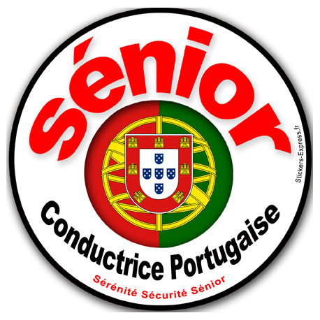 conductrice Sénior Portugaise - 10cm - Sticker/autocollant