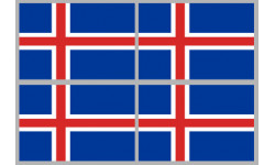 Autocollants : drapeau officiel Islande