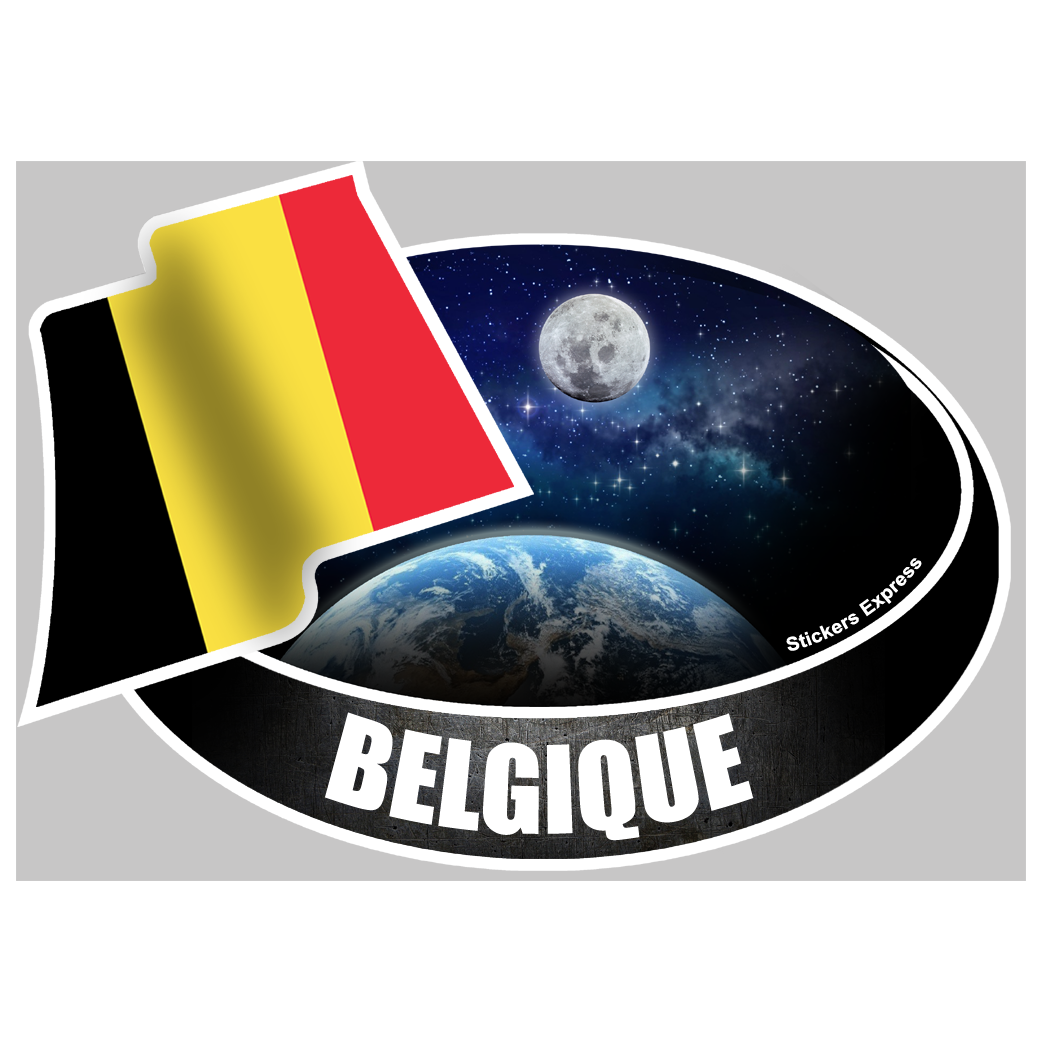 BELGIQUE (10x14cm) - sticker/autocollant