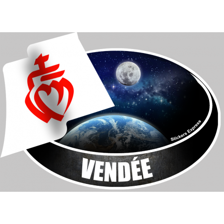 Vendée - 10X14cm - Sticker/autocollant Vendée - 10X14cm - Sticker/autocollant