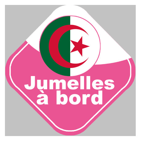 Autocollants : bebe a bord jumelles d'origine Algerienne