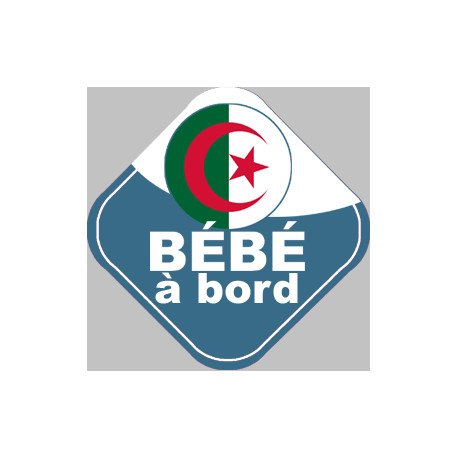 Autocollants : bebe a bord gars d'origine Algerienne