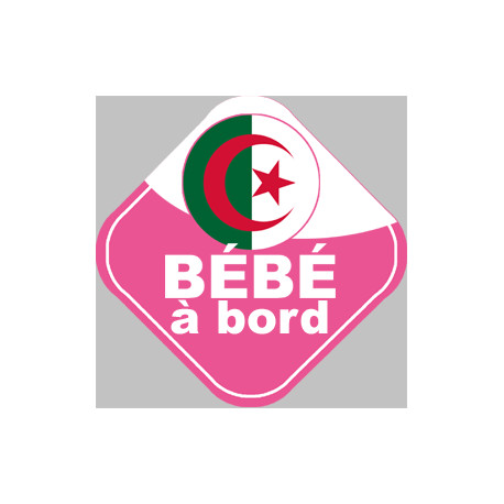 Autocollants : bebe a bord d'origine Algerienne