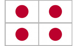 Autocollants : drapeau officiel Japon