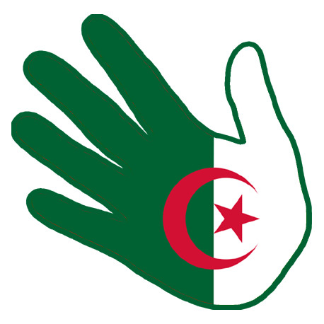 Autocollants : Autocollant main Algerienne