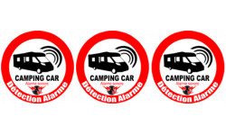Sticker / Autocollant : Alarme pour camping car - 3x5cm