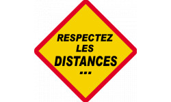Autocollants : Respectez les distances !