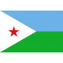 Autocollants : Drapeau Djibouti