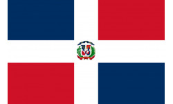 Autocollants : Drapeau Republique Dominicaine