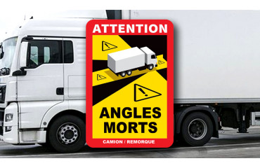  Autocollants angles morts Pour les poids lourds.